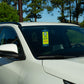 Windshieldtag Silver™- Student Pick Up Permit Holder & Protector. Magnetically Display & Store Away your Tag. Made in USA
