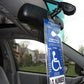 handicap parking placrad holder and protector foe short placard size 7in x 4in
