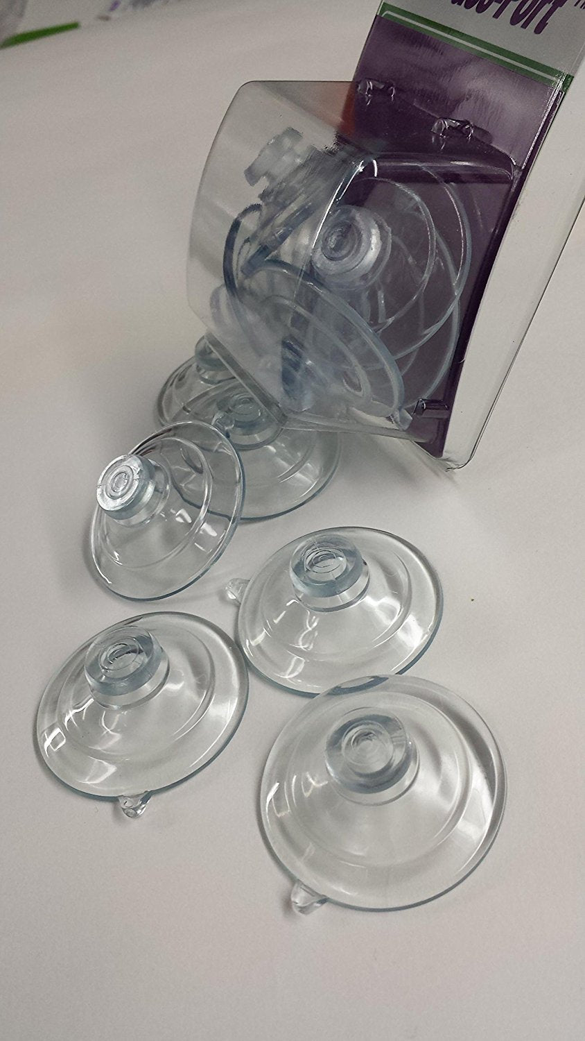 Suction Cup Medium 1.75"- Fits JL Safety EZ Pass-Port Holder Clip and for General use. Pack of 6. Industrial Grade & Made in USA