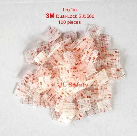 3M™ SJ3560 Dual Lock™ Reclosable Fastener, Clear, 1inx1in (1"x1"), Type 250, 100 pack