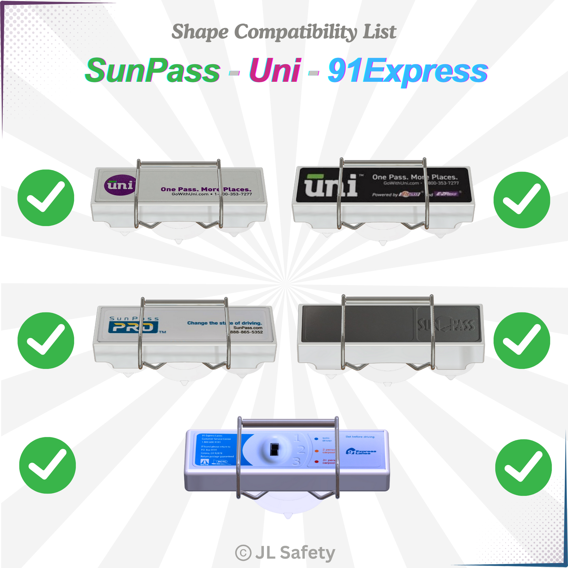 EZ Pass-Port™- UNBREAKABLE Toll Pass Holder for E-ZPass, I Pass EZ Pass-Port™- UNBREAKABLE Toll Pass Holder for E-ZPass, I Pass