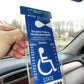 Mirortag Silver™ - Handicap Parking Placard holder & Protector for short tags such as Louisiana & Indiana States. Tag size: 7in x 4in. Easy ON and OFF. Made in USA