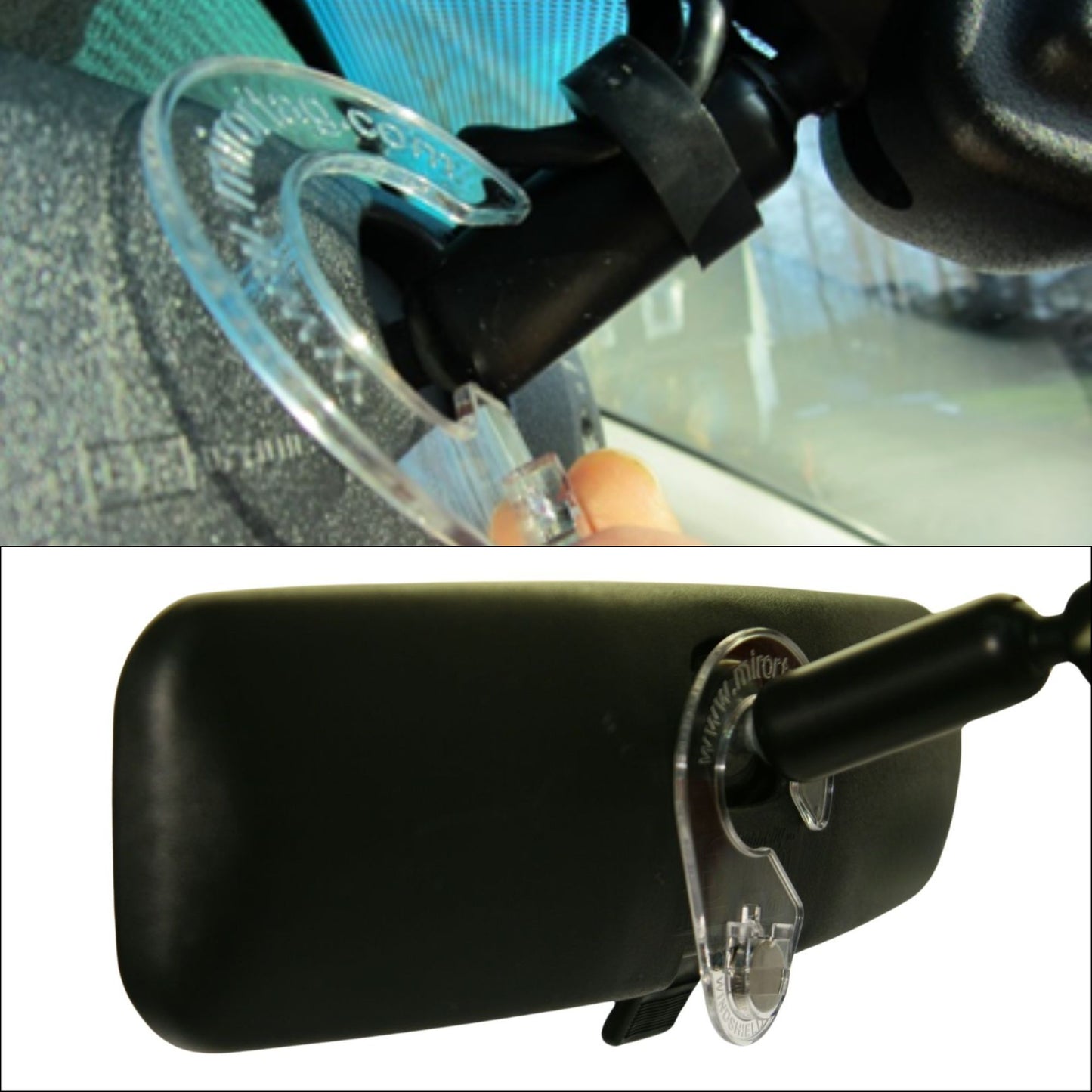 Mirortag™ Holder with Hook & Charm Options- Handicap Placard Holder. Easily Protect, Display & Put Away Your Handicap tag. Magnetically Attach & Detach Your Placard with Your Eyes Closed. Made in USA