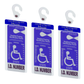 MirorTag Silver™- Handicap Parking Placard Holder. Magnetically Display & Put Away your Disabled Parking Tag with ease. 1 Holder & 1 Hook Included. Made in USA