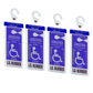 MirorTag Silver™- Handicap Parking Placard Holder. Magnetically Display & Put Away your Disabled Parking Tag with ease. 1 Holder & 1 Hook Included. Made in USA