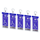 MirorTag Silver™- Handicap Parking Placard Holder. Magnetically Display & Put Away your Disabled Parking Tag with ease. 1 Holder & 1 Hook Included. Made in USA
