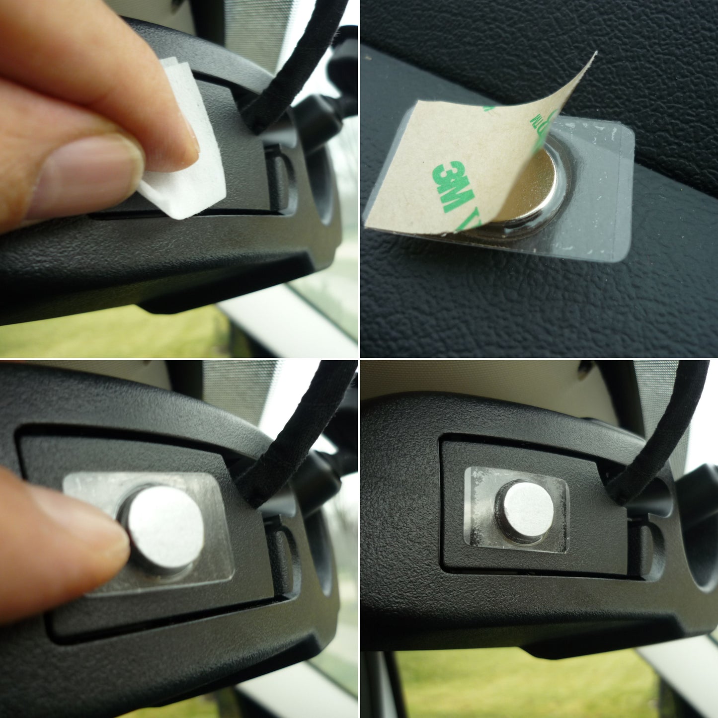 MirorTag Bronze™- Handicapped Parking Placard Holder & Protector. Magnetically Attach & Detach to Magnet on Back of Rearview Mirror. Made in USA