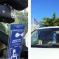 Mirortag™ Holder with Hook & Charm Options- Handicap Placard Holder. Easily Protect, Display & Put Away Your Handicap tag. Magnetically Attach & Detach Your Placard with Your Eyes Closed. Made in USA