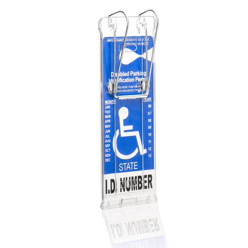 NEW Visortag® Vertical by JL Safety® - The Best Handicap Parking Placard Holder on the Market. Easily Protect, Display & Swing Away your Parking Tag. Hard Plastic to Withstand 3-digit Hot Sun. Made in USA
