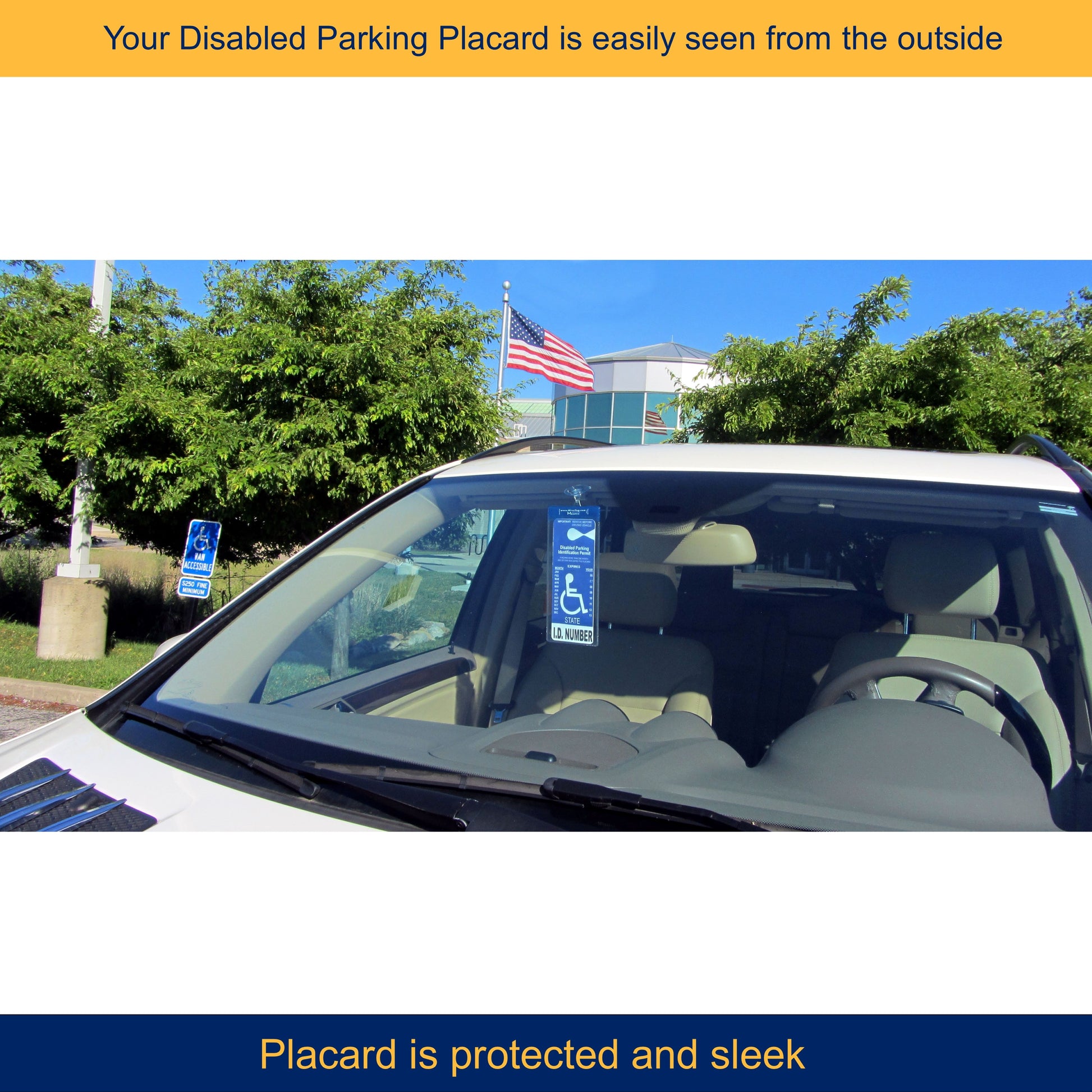 Permit Sign Protector for Disability Parking