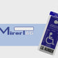 Mirror mounted handicap placard permit holder and protector. magnetically attach and detach your tag