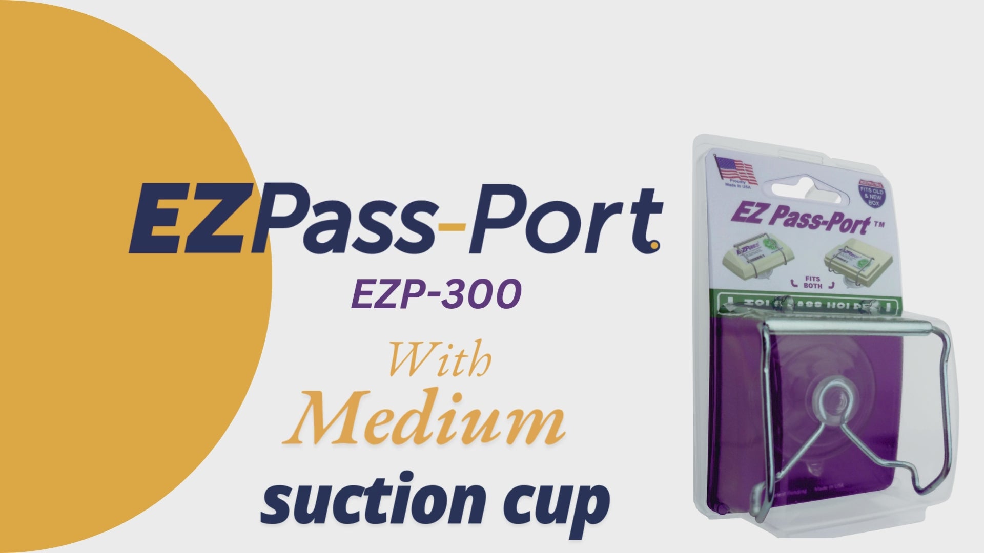 EZ Pass-Port™- UNBREAKABLE Toll Pass Holder for E-ZPass, I Pass