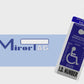 MirorTag Silver™- Student Pick Up Permit Holder & Protector. Magnetically Display & Store Away your Tag. Made in USA
