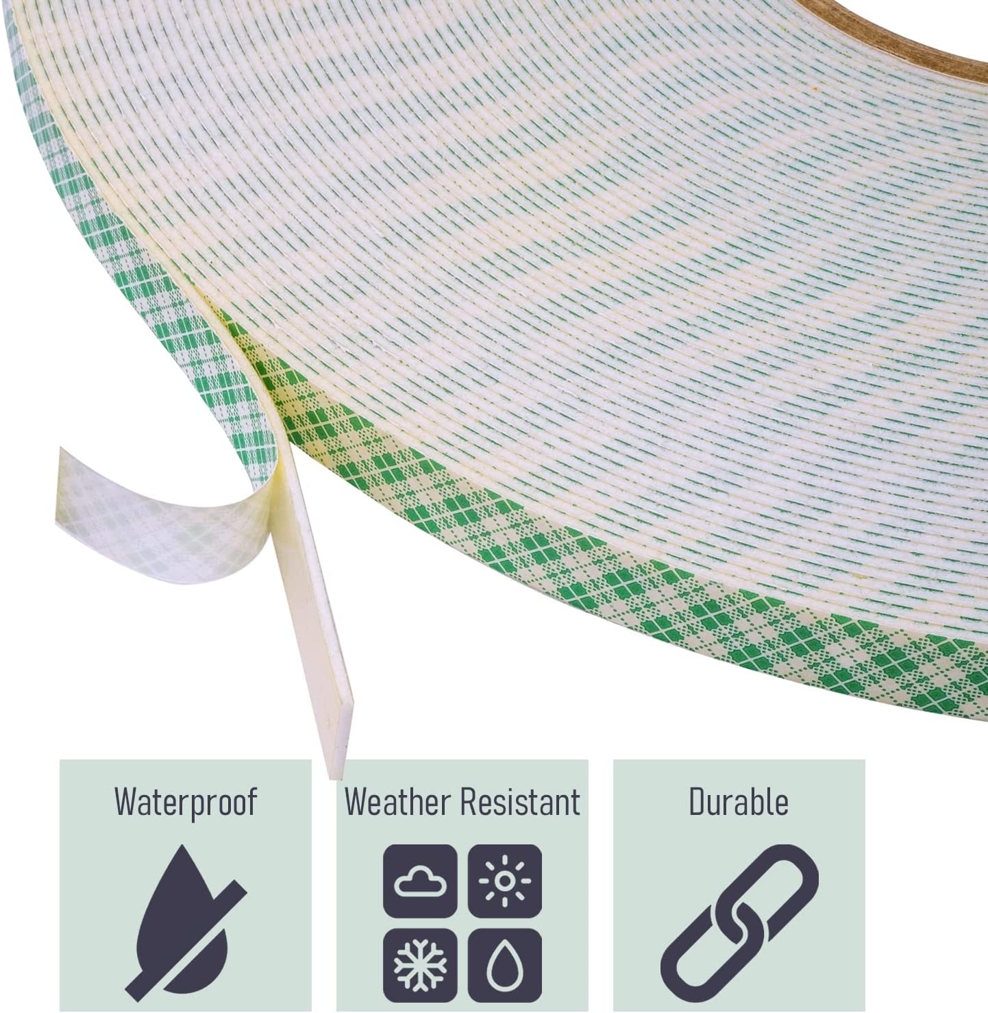 TapeCase - 1/2-5-5962 - VHB Foam Tape, 0.5 Inch X 5 Yd, 62 Mil Thick