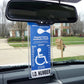 MirorTag Silver™- Handicapped Parking Placard Holder & Protector. Magnetically Display & Store Away your Tag. Placard size 10in x 4in. Made in USA