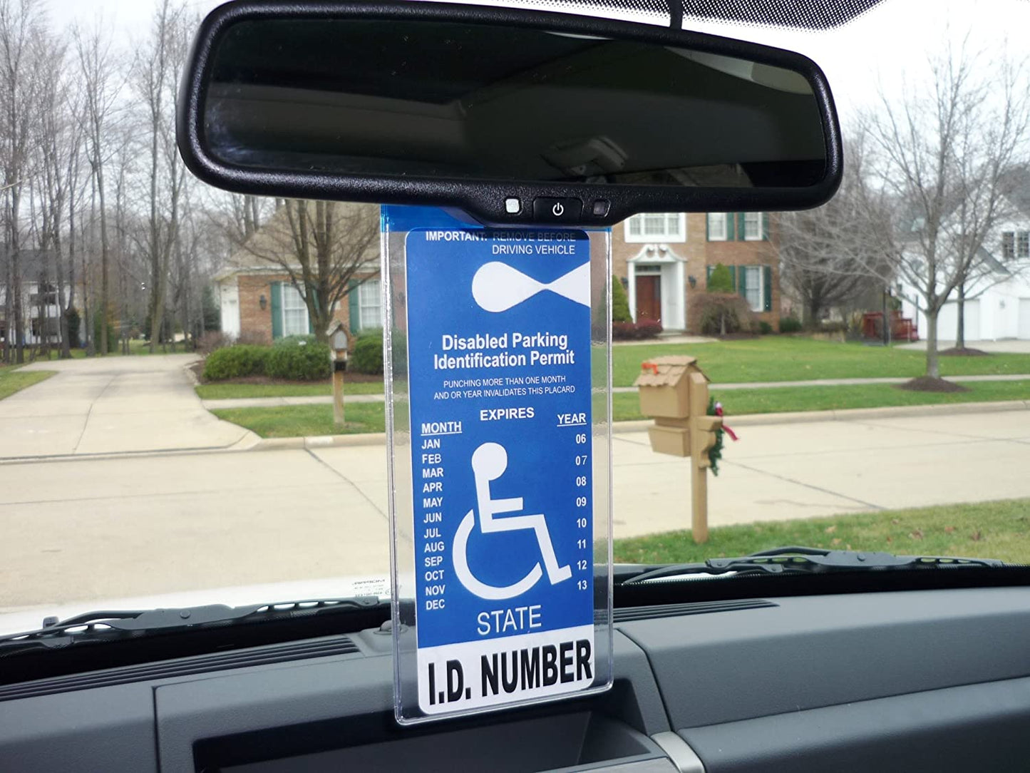 MirorTag Silver™- Handicapped Parking Placard Holder & Protector. Magnetically Display & Store Away your Tag. Placard size 10in x 4in. Made in USA