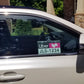 Uber and Lyft and Taxi and rideshare emblem holder display on passenger side window. Uber Lyft car sign holder