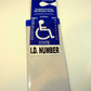 Mirortag Bronze by JL Safety to hold and protect disabled parking placard