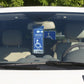 MirorTag Charm™- A Novel Way to Protect, Display & Put Away a Handicap Parking Placard. MAGNETICALLY On & Off. Fits All Mirror Sizes. 1 Holder & 1 Magnet Charm Included. Made in USA