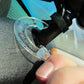 magnetic hook attach to rearview mirror post up to 1 inch diameter