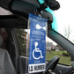 Tough hook and strong magnet for mirortag parking permit holders 