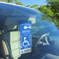 MirorTag Charm™- A Novel Way to Protect, Display & Put Away a Handicap Parking Placard. MAGNETICALLY On & Off. Fits All Mirror Sizes. 1 Holder & 1 Magnet Charm Included. Made in USA