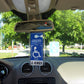 MirorTag Charm™- A Novel Way to Protect, Display & Put Away a Handicap Parking Placard. MAGNETICALLY On & Off. Fits All Mirror Sizes. 1 Holder & 1 Magnet Charm Included. Made in USA