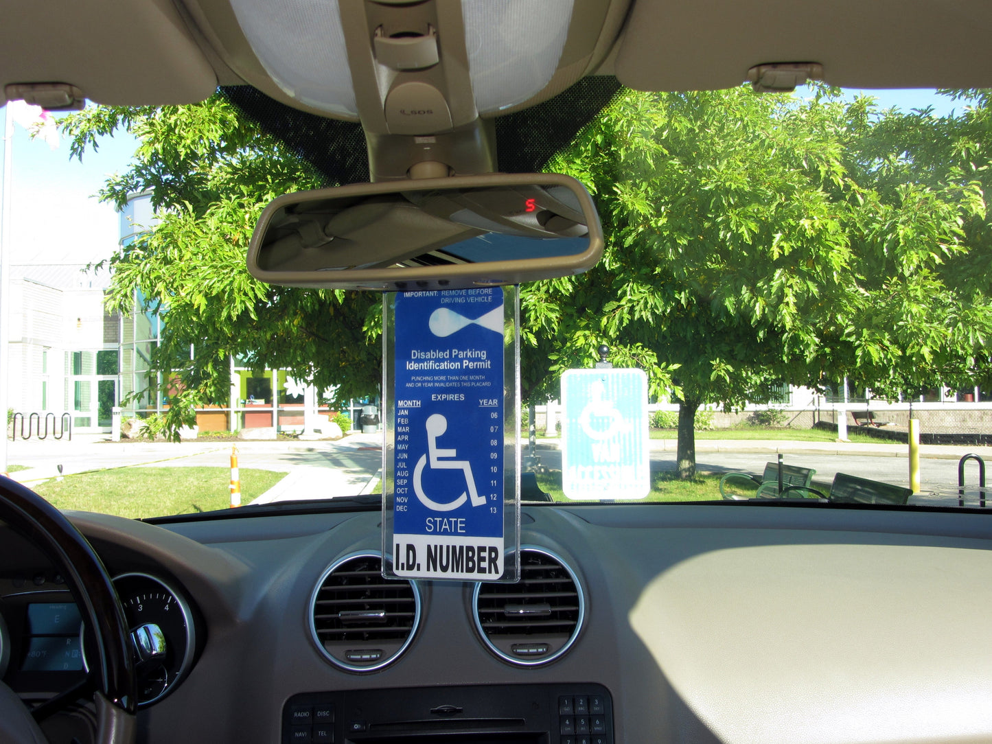 MirorTag Charm™- A Novel Way to Protect, Display & Put Away a Handicap Parking Placard. MAGNETICALLY On & Off. Fits All Mirror Sizes. 1 Holder & 1 Magnet Charm Included. Made in USA