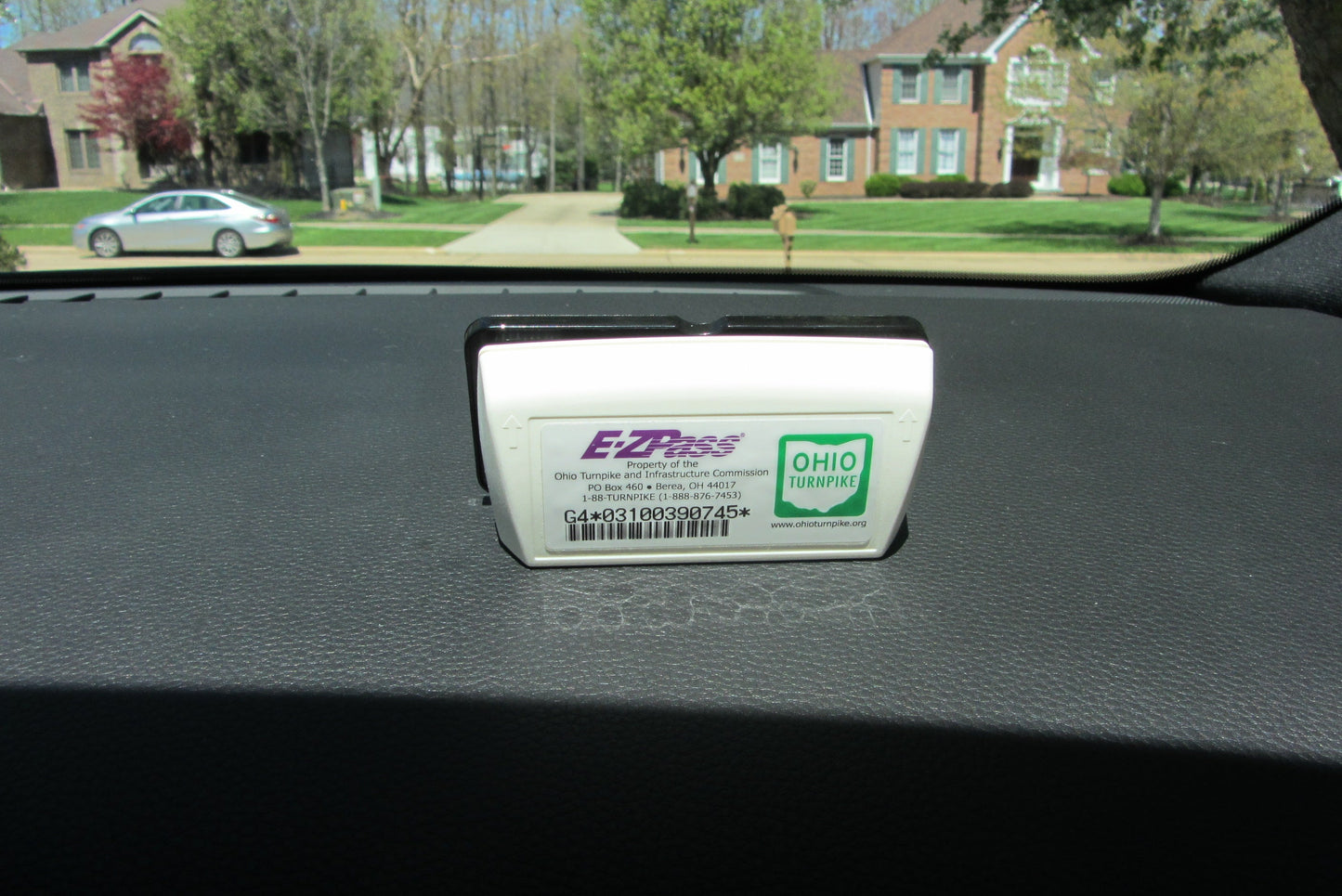 EZ Pass-Mate™ Black Toll Pass Holder for ALL E-ZPass, I-Pass, NC QuickPass, Palmetto Pass & more. Sturdy and Compact. Made in USA