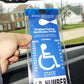MirorTag Bronze™- Handicapped Parking Placard Holder & Protector. Magnetically Attach & Detach to Magnet on Back of Rearview Mirror. Made in USA