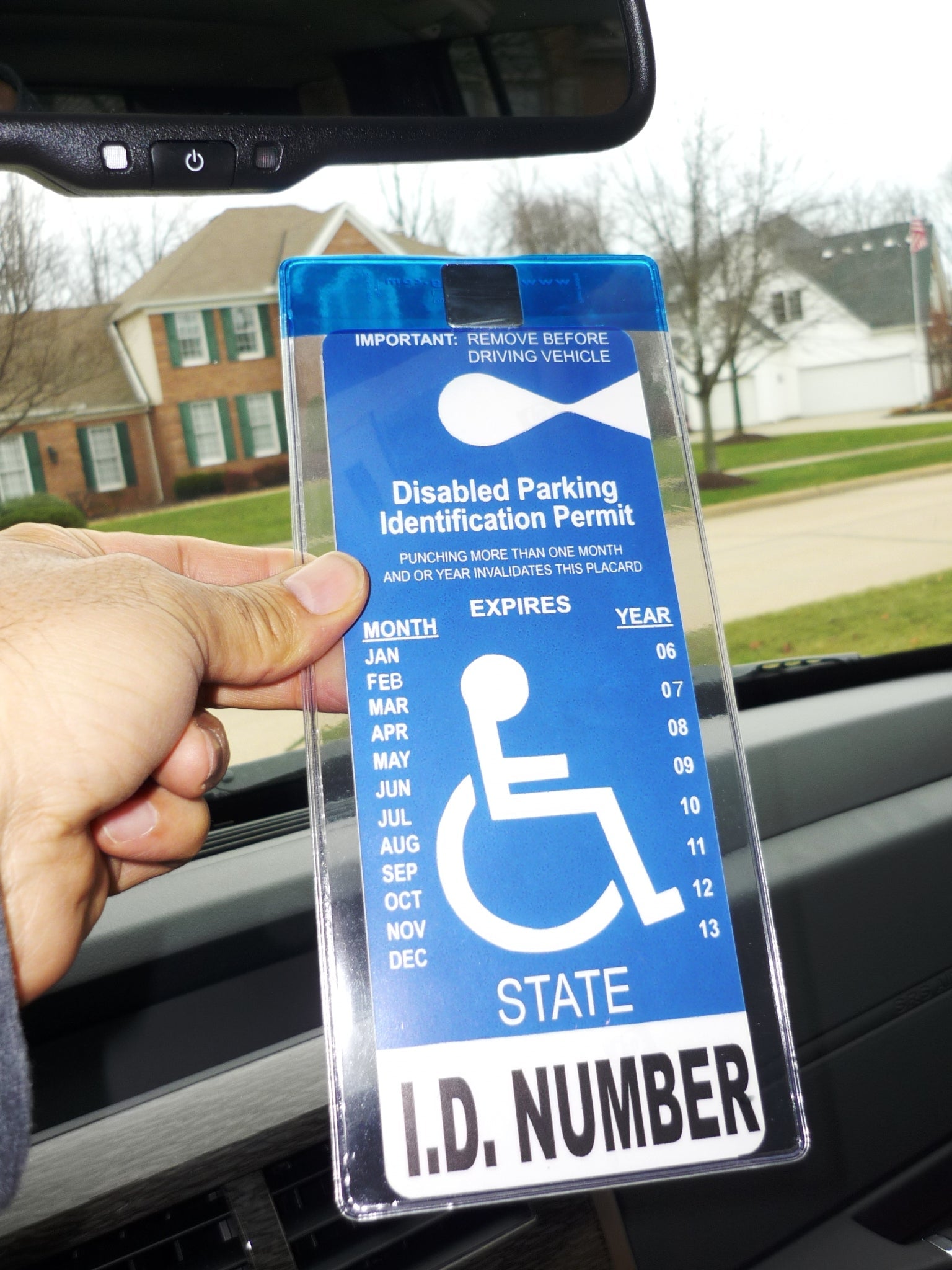 Visortag Vertical - Best Handicap Parking Placard Holder made in USA – JL  Safety
