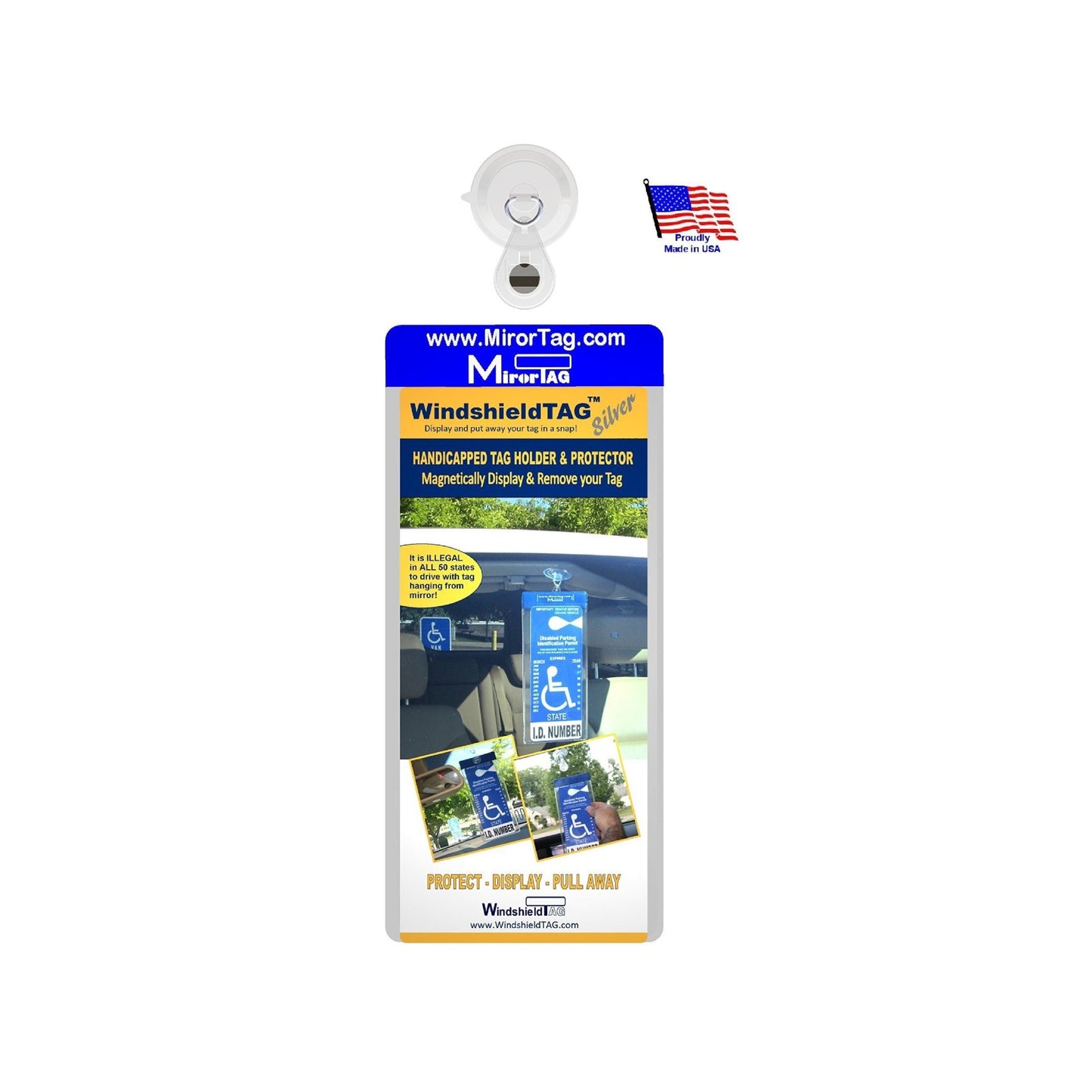 Handicap parking placard holder and protector, windshieldtag by JL Safety